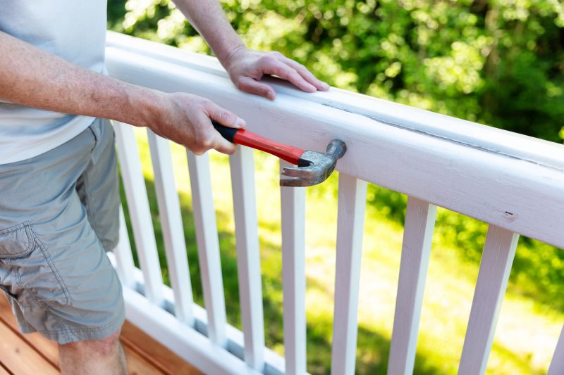 Patio Railing Installation detail